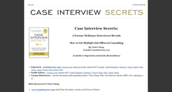 Desktop Screenshot of caseinterviewsecrets.com
